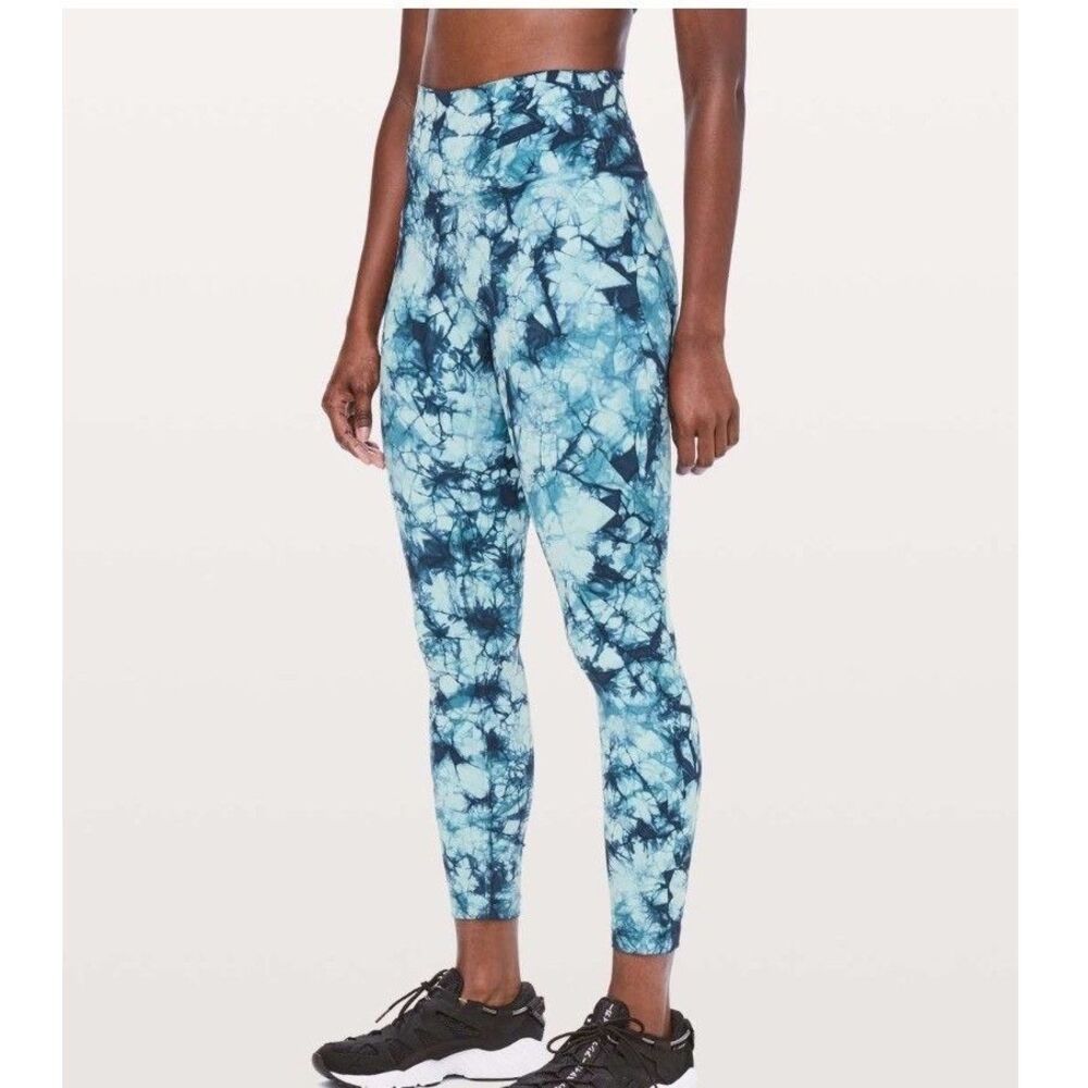 Lululemon Wunder Under Hi-Rise 7/8 Tight *Dual Shibori SIZE 2
